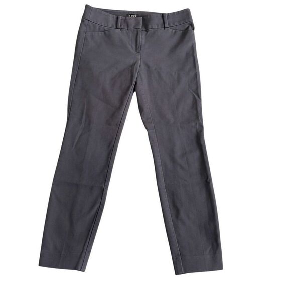 LOFT Marisa Gray Capri/Ankle Pants - Size 2P - Picture 1 of 9
